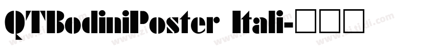 QTBodiniPoster Itali字体转换